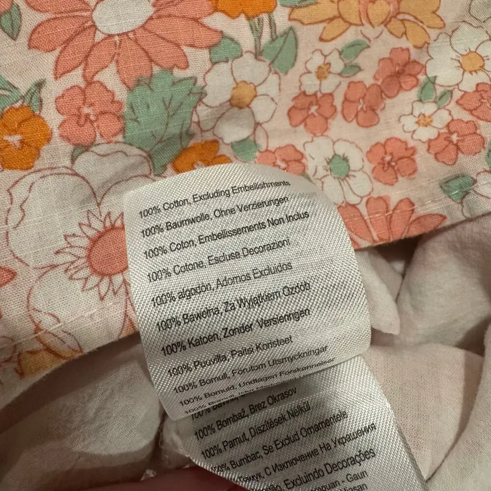 Cotton On Toddler Girl 3T Floral Dress 100% Cotton - Picture 3 of 5